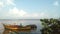 Boats in the river Godavari, India