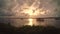 Boats on the river at sunset, Timelapse