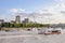 Boats on River Thames in London