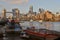 Boats River Thames Tower Bridge London skyline