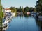 Boats River Waveney Beccles from Gillingham bridge