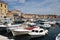 Boats in Rovinj harbor, Rovigno, Croatia