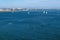 Boats Sail in San Diego Bay