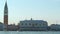 Boats sailing near Doges Palace and San Marco square in Venice, Grand Canal