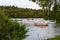 Boats in scottish loch