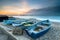 Boats at Selsey beach