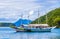 Boats ships Boat Mangrove and Pouso beach Ilha Grande Brazil