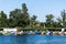 Boats on the shore on Fisherman island