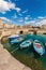 Boats in the small port of Syracuse, Sicily (Italy)