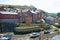 Boats in Staithes Beck 2, tides out, Staithes, Yorkshire Moors, England