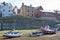 Boats in Staithes Beck 4, tides out, staithes, Yorkshire Moors, England
