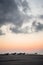 Boats stranded at sunset on Masirah Island, Oman