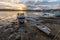 Boats at Sunset, Malpas, Cornwall