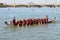 Boats on Tempe Town Lake during theDragon Boat Festival