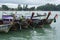 Boats and tourists at Ao Nammao pier in Krabi, Thailand