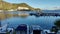 Boats are waiting at the port in the world-famous seaside town of Bodrum.