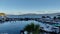 Boats are waiting at the port in the world-famous seaside town of Bodrum.