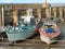 Boats in Watchet Harbour Somerset UK 