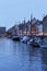 Boats in water in copenhagen harbor