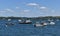 Boats and water at Mylor Creek  Cornwall England