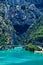 Boats on water, Verdon Gorge in Provence France