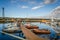 Boats in Wick harbour in Scotland