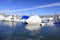 Boats and winter marina