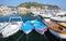 Boats and yachts moored in Lacco Ameno