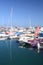 Boats and yachts in Puerto Colon yacht club in Costa Adeje on Tenerife