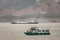 Boats on Yangtze River West of 3 Gorges Dam, Zigui, China