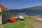 Boatshed on the seashore Applecross, Wester Ross, Schottland