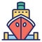 Boatyard, dockyard Isolated Vector Icon which can be easily modified or edit