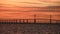 Bob Graham Sunshine Skyway Bridge over the Lower Tampa Bay at sunrise, Florida
