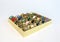 Bobbin tray with colorful sewing thread