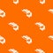 Bobcat machine pattern vector orange
