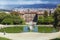 Boboli Gardens and Pitti Palace summer day in Florence