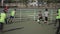 Bobruisk, Belarus - 15 June 2019: training kids soccer team. Young soccer team warming up before game. Football coach