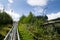 Bobsled Roller Coaster Toboggan in summer day, Rittisberg, Austrian Alps