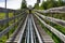 Bobsled Roller Coaster Toboggan in summer day, Rittisberg, Austrian Alps