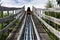 Bobsled Roller Coaster Toboggan in summer day, Rittisberg, Austrian Alps