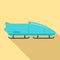 Bobsleigh icon, flat style