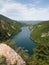 Bocac artificial lake in the canyon of the river Vrbas near Banja Luka,