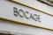 Bocage facade logo sign and text brand on wall store shoes for adult and children