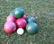 Bocce balls.