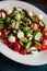 Bocconcini Cheese with Cucumbers and Tomatoes