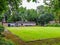 Bodden Lodge bowling club and green disused in Monton Eccles in Manchester