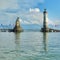 Bodensee lake Constanz Lindau lion lighthouse mountains