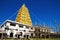 Bodhgaya stupa gold and sky