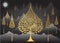 Bodhi Tree thai tradition on Mountain background
