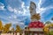 Bodhisattva architecture in temple afternoon